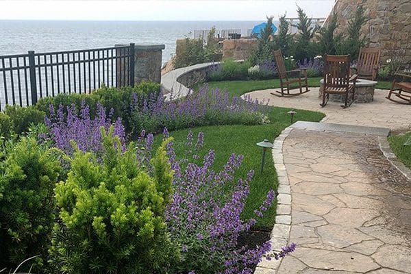 Landscape design ocean walk patio