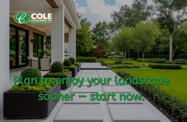 Plan to enjoy your landscape sooner — start now.